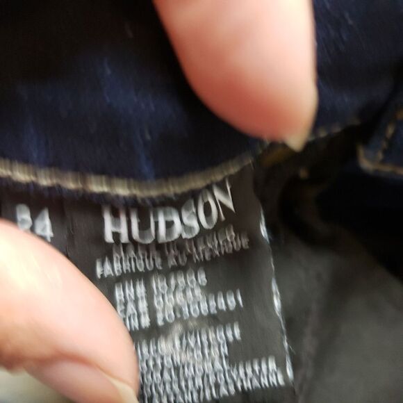 Hudson Krista Crop Super Skinny Released Hem Jeans Sz 24 - Picture 8 of 14